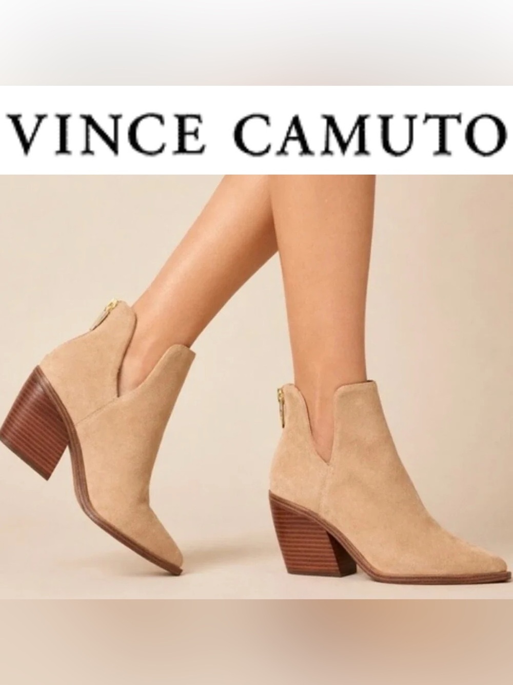 Vince Camuto Gigietta Tan Suede 8.5